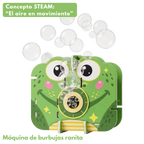 Máquina automática de burbujas ranita – Kit STEAM armable