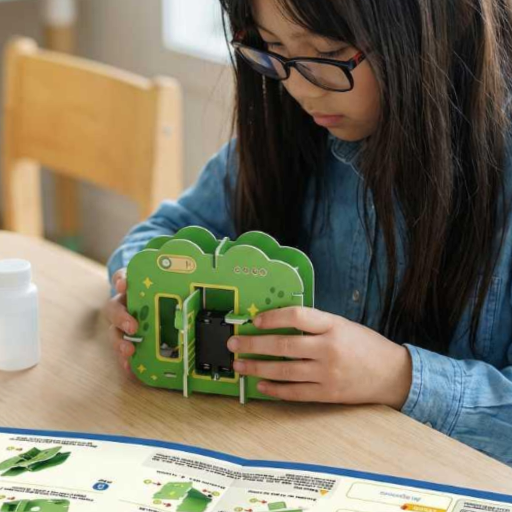 Máquina automática de burbujas ranita – Kit STEAM armable