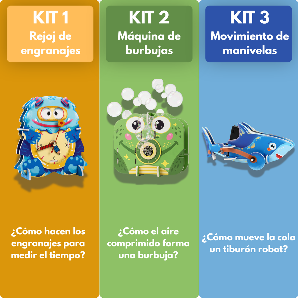 PACK STEAM x3 - Máquinas y Movimiento
