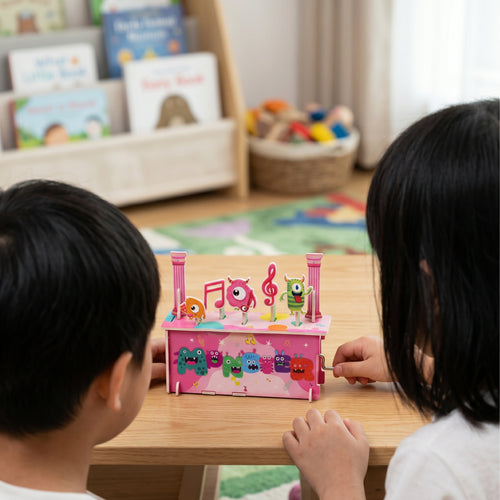 Caja musical con manivela - Kit STEAM armable
