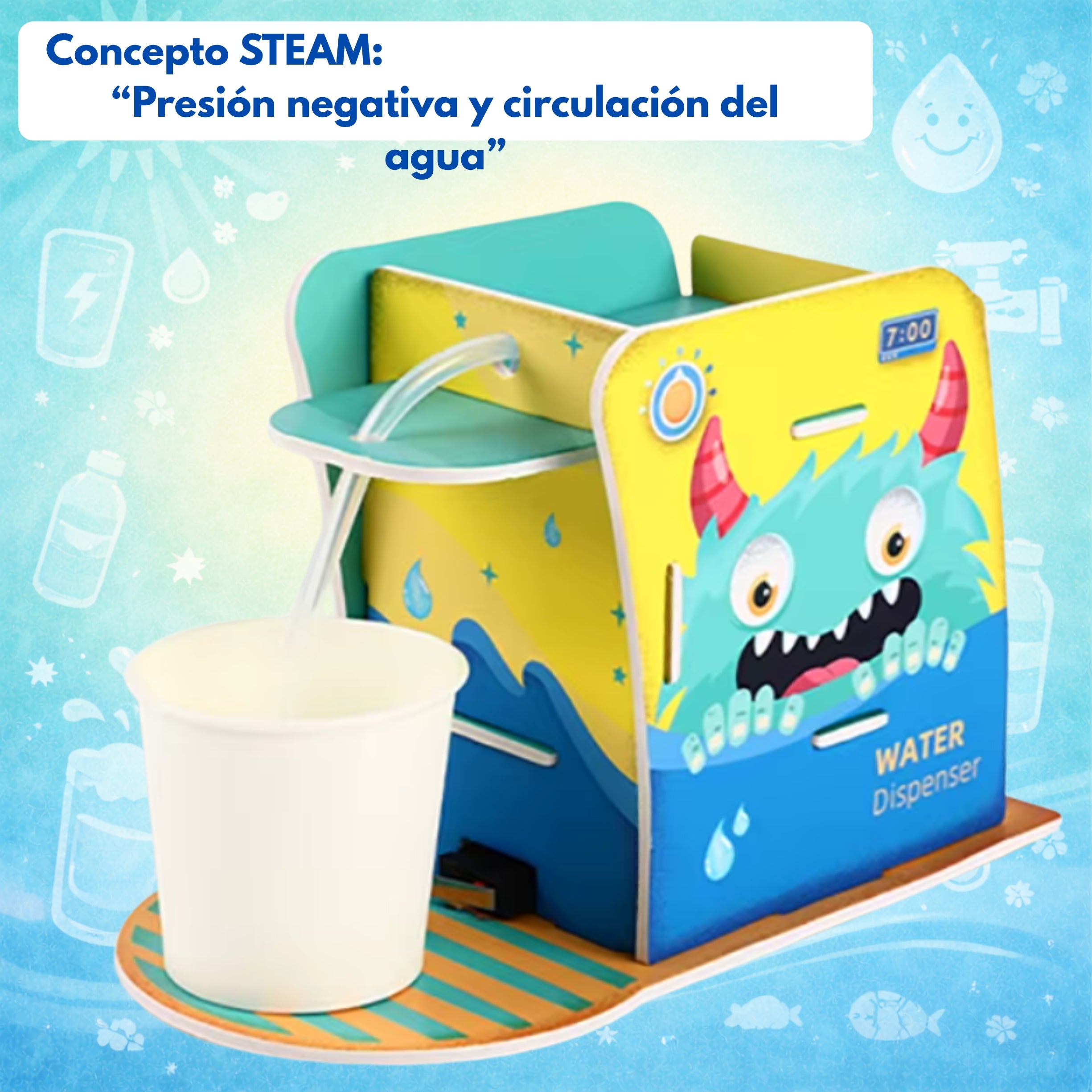 Máquina dispensadora de agua automática - Kit STEAM armable