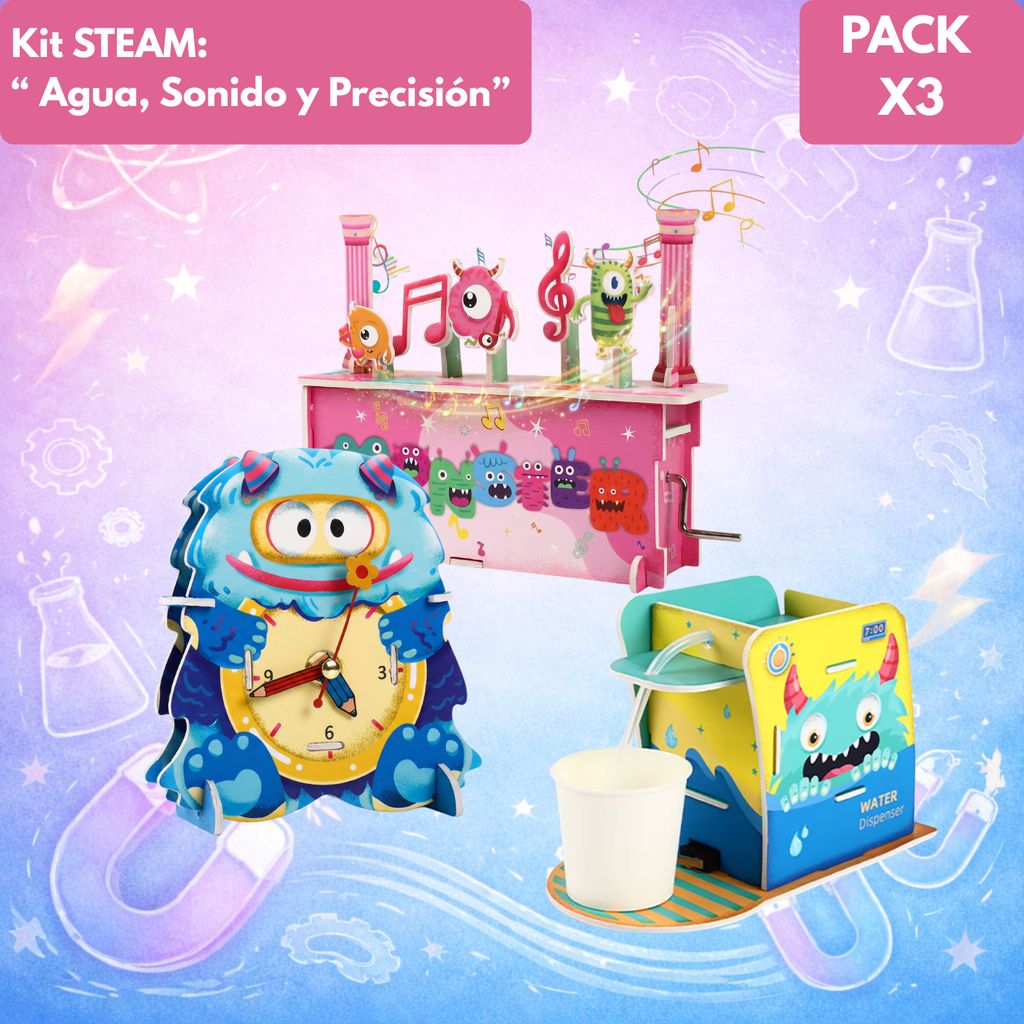PACK STEAM x3 - Agua, Sonido y Precisión