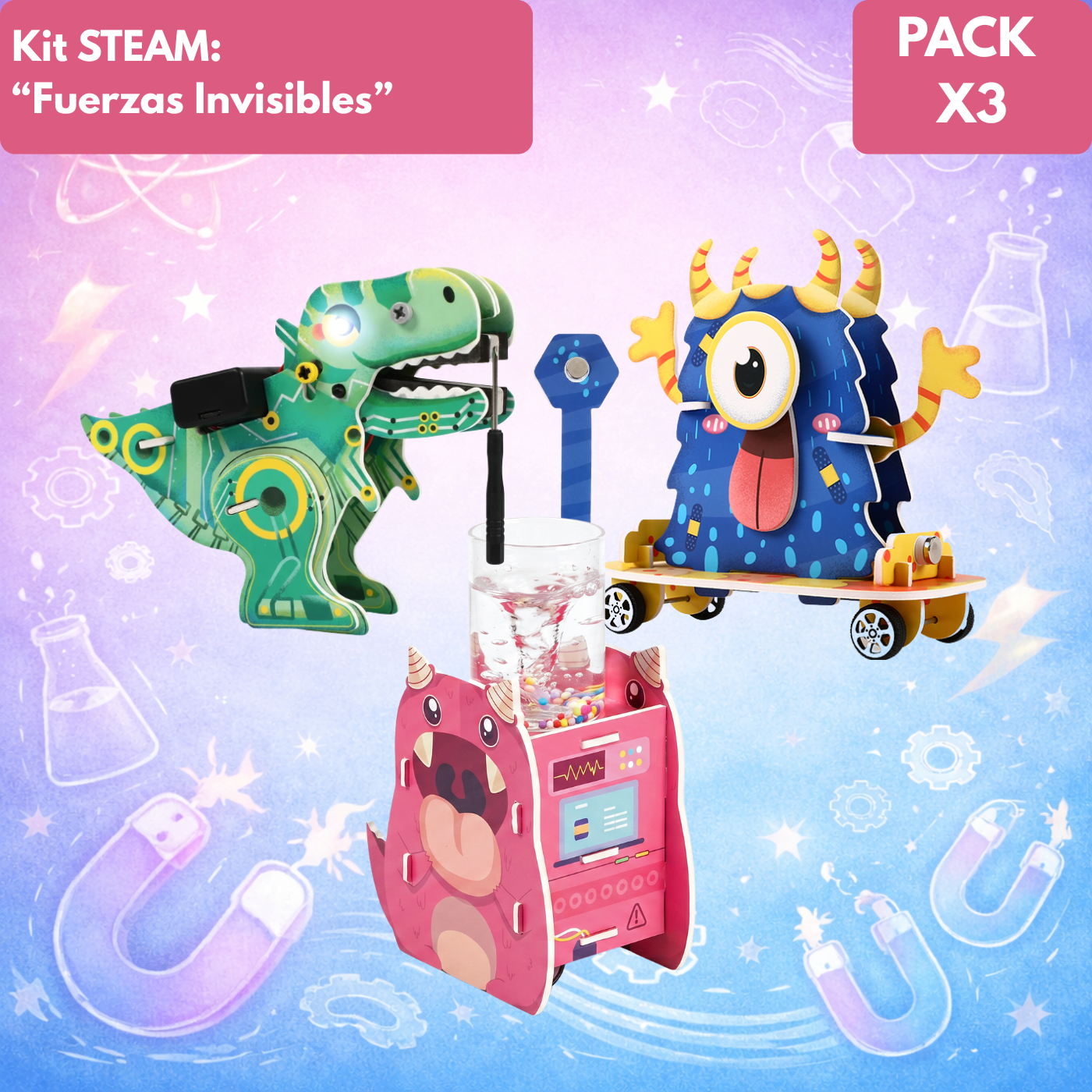 PACK STEAM x3 - Fuerzas Invisibles