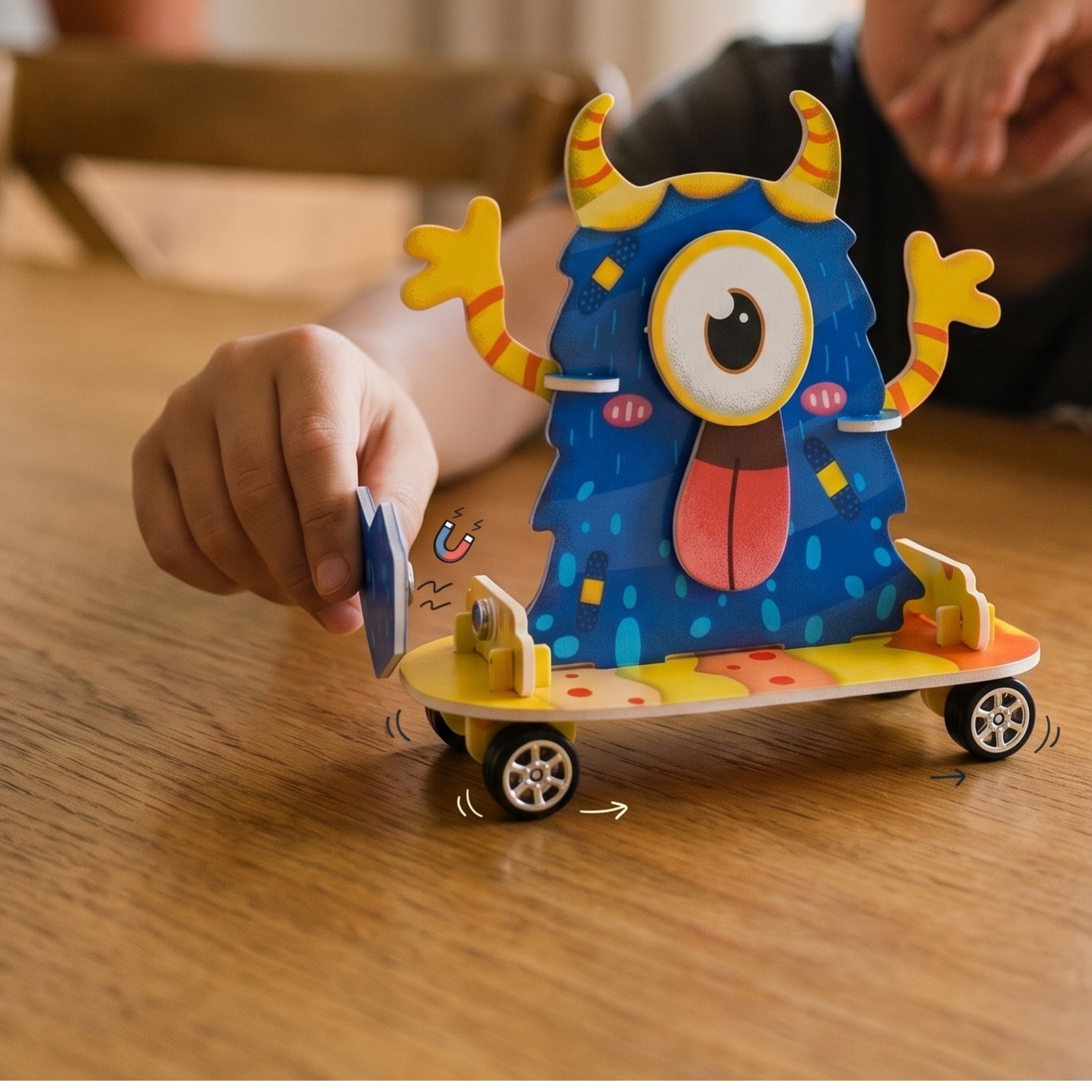 Patineta de movimiento por magnetismo - Kit STEAM armable