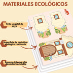 Casa con molino de energía solar - Kit STEAM armable