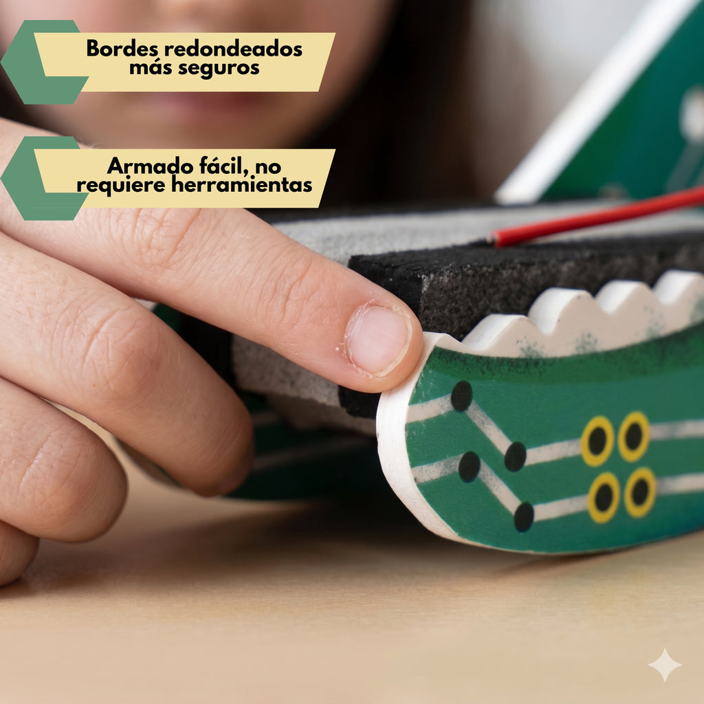 Dinosaurio conductor de electricidad - Kit STEAM armable