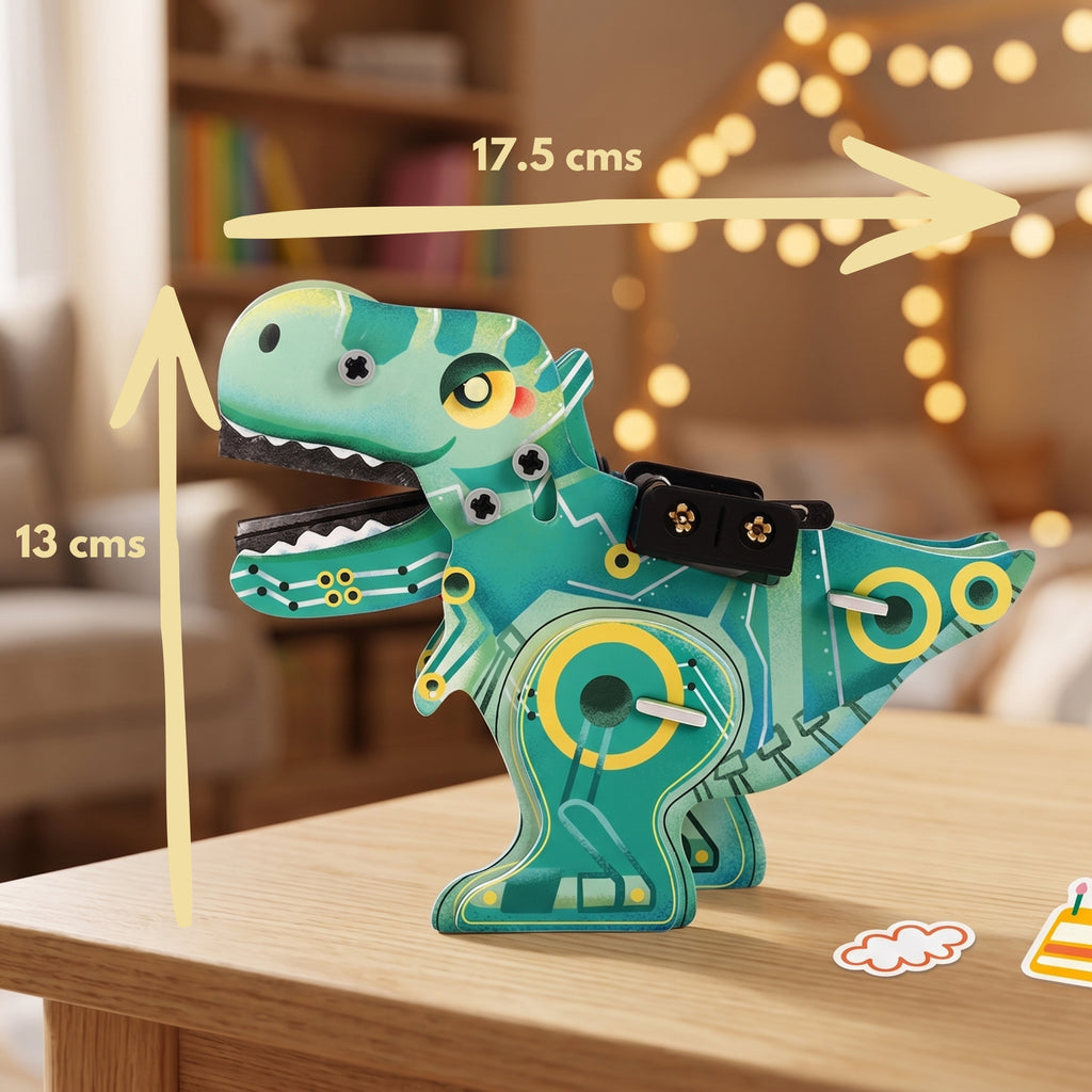 Dinosaurio conductor de electricidad - Kit STEAM armable