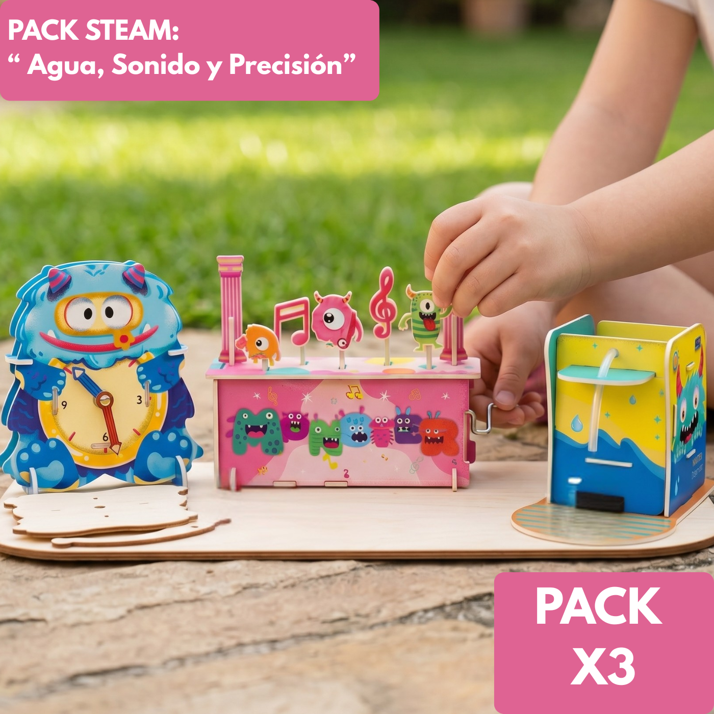PACK STEAM x3 - Agua, Sonido y Precisión