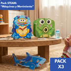 PACK STEAM x3 - Máquinas y Movimiento