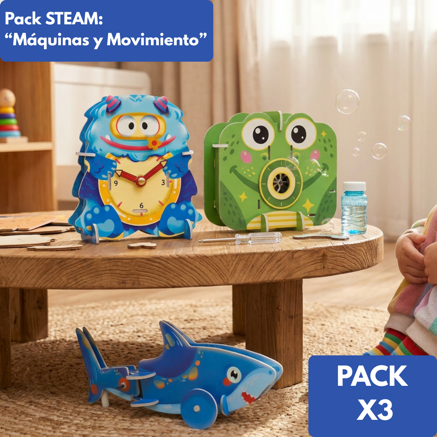 PACK STEAM x3 - Máquinas y Movimiento