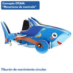 Tiburón de movimiento zig zag - Kit STEAM armable